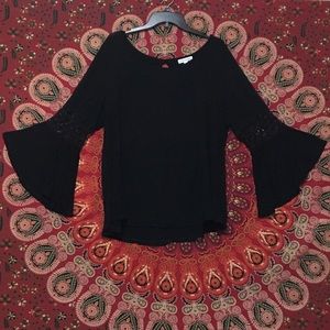 Black Long Sleeved Blouse